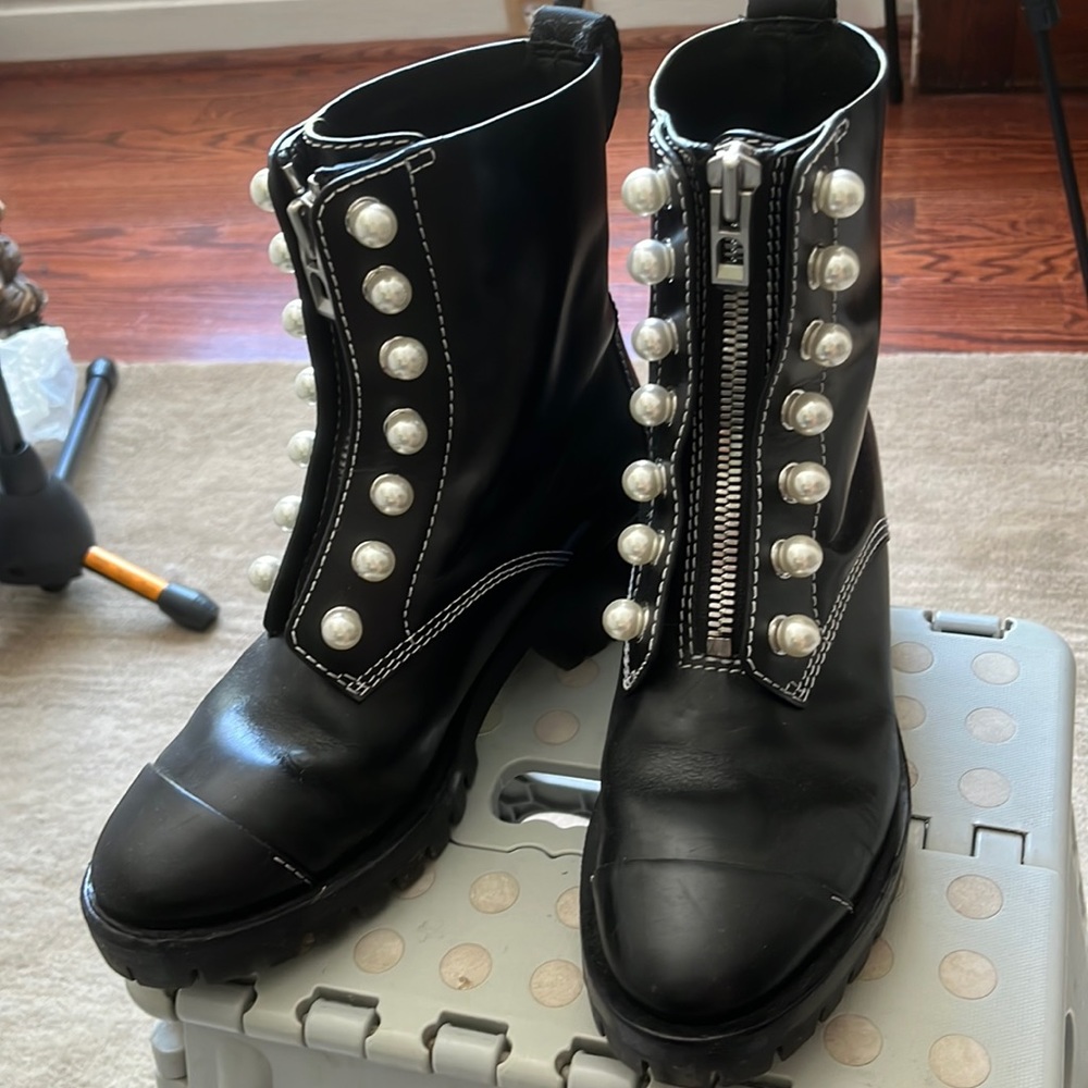 3.1 Phillip Lim Hayett Pearl Combat Boots sz 37.5